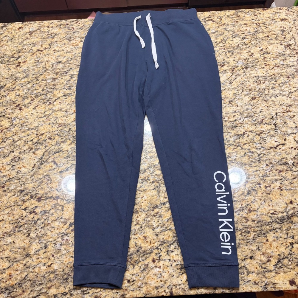 Calvin Klein Sleepwear Navy Blue Logo Jogger Lounge Pants Women's Medium ws